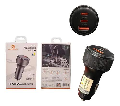 Carregador L28-4 Veicular Turbo 117.5w Com 3 Entrada