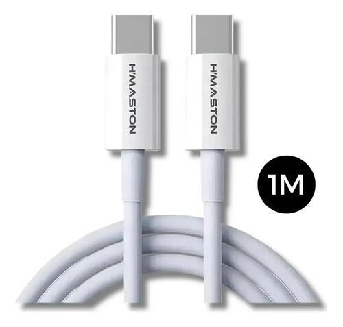 Cabo HB16-CC Tipo C P/ Tipo C 1m H'maston Branco Branco