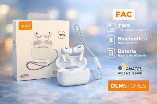 Fone De Ouvido Kaidi Kd790 Som Academia Sem Fio Tws In Ear