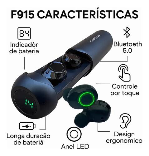 Fone Ouvido Sem Fio In-ear Bluetooth 5.3 H'maston Wireless