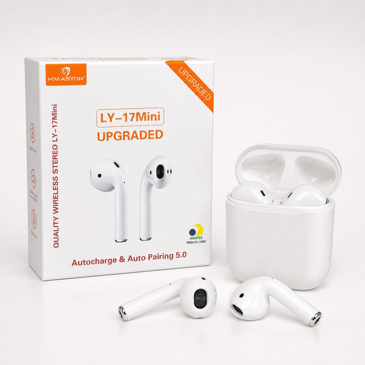 Fone De Ouvido Ly-17mini Bluetooth Sem Fio Hmaston Branco