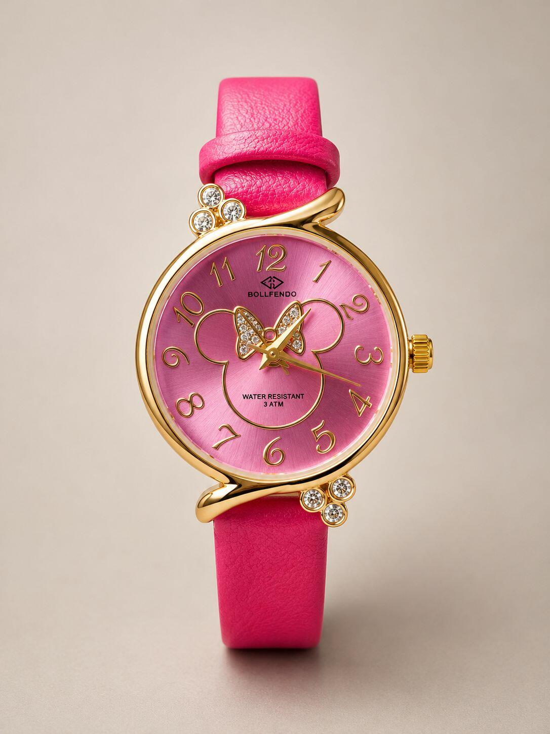 Relógio Feminino Mini Bollfendo Minnie a prova dagua Cores
