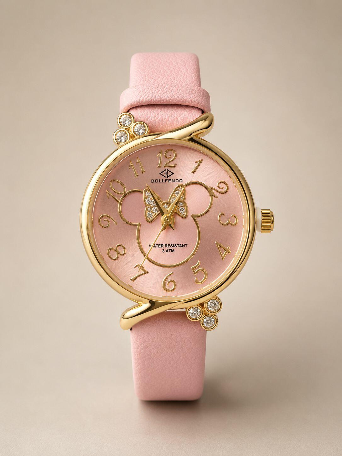 Relógio Feminino Mini Bollfendo Minnie a prova dagua Cores Variados
