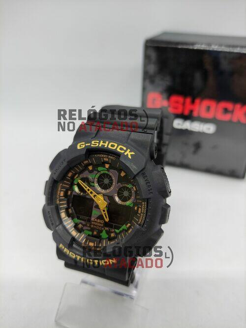 Relógio G-Shock Ga100 Camuflado Verde/Preto