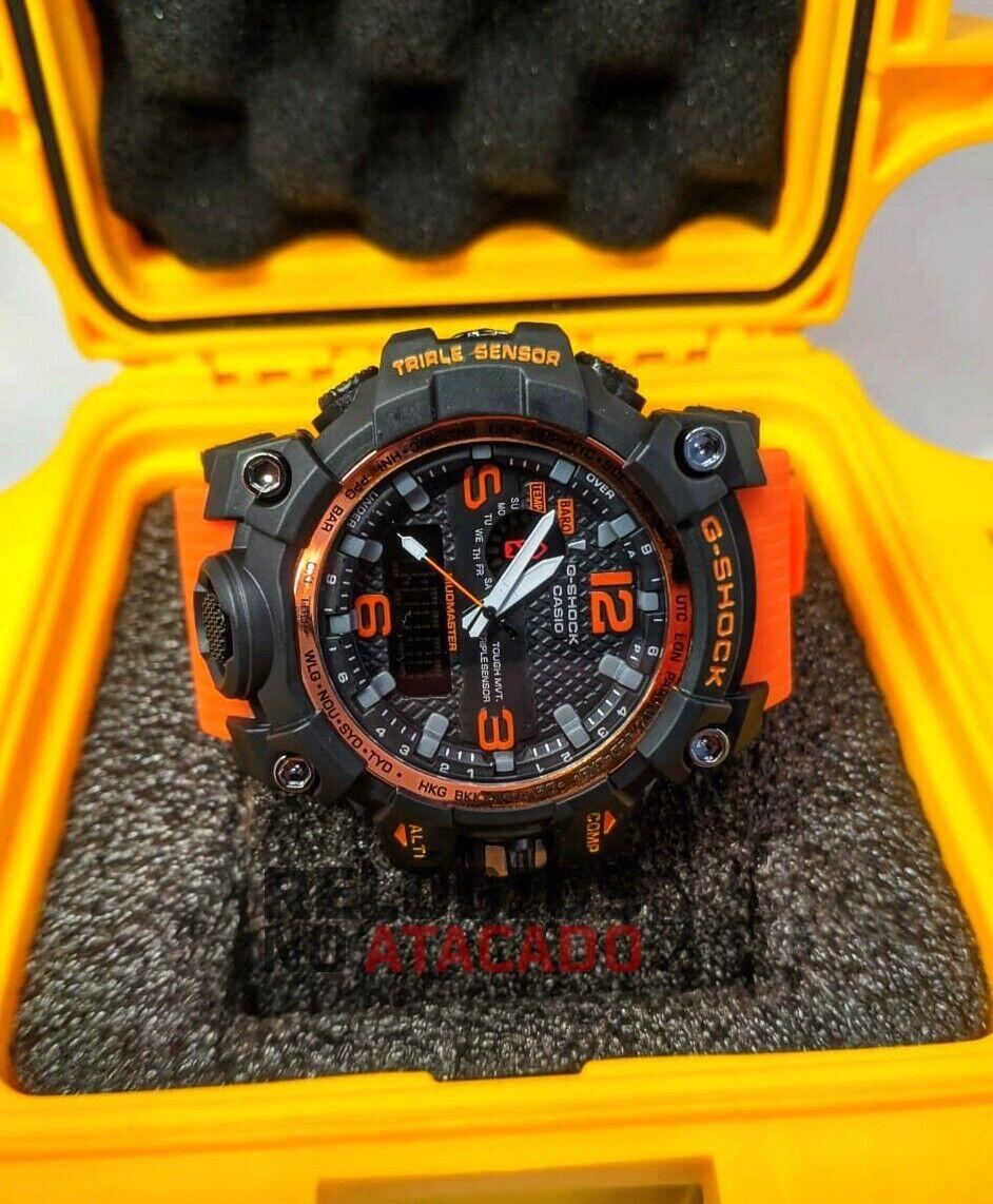 Comprar G-shock mudmaster Laranja/preto- Linha Gold a prova dagua