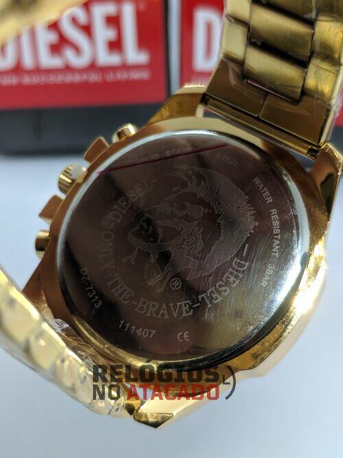 Diesel 10Bar world Pulseira de aço Prata