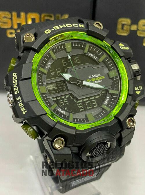 Relógio G-shock Mudmaster WR Preto / Verde