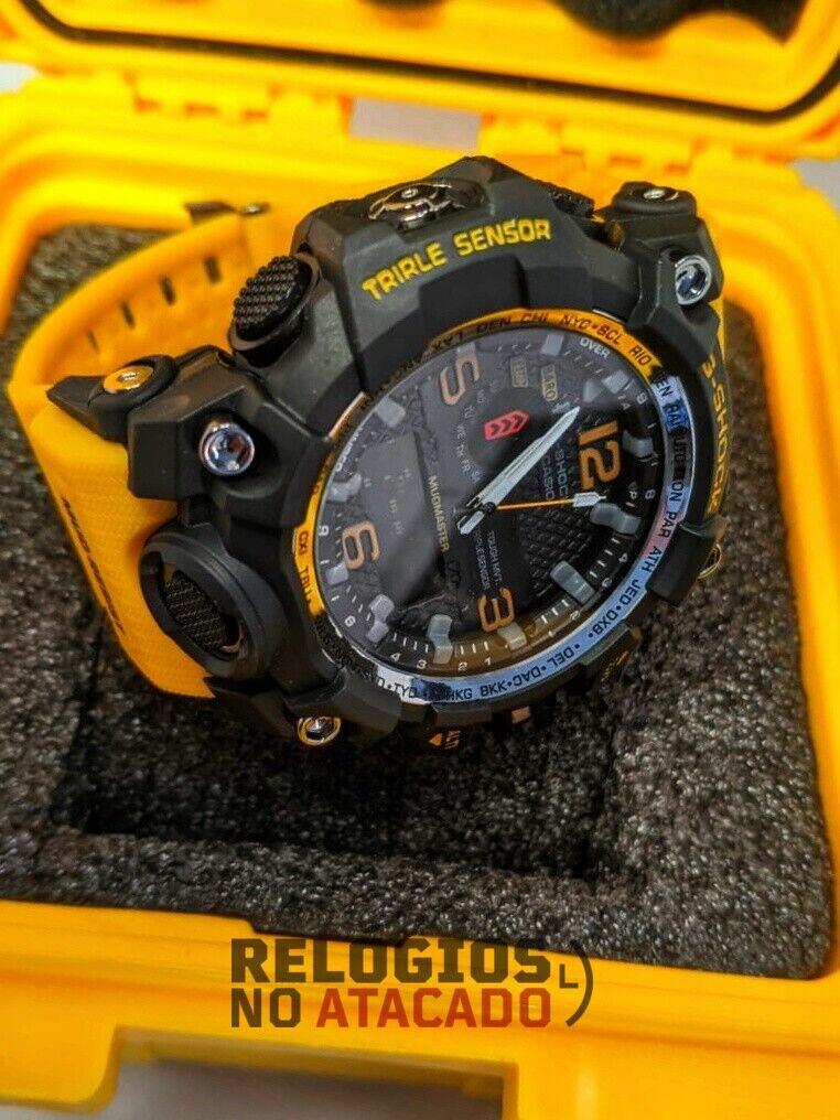 G-shock mudmaster Abobora/preto- Linha Gold