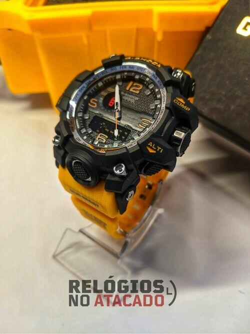 G-shock mudmaster Abobora/preto- Linha Gold