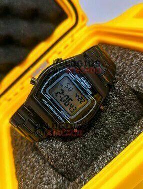Casio vintage Linha Gold B640 Preto - unissex