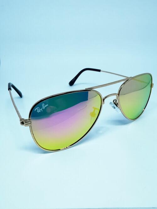 Óculos Ray Ban Round Aviador Dourado