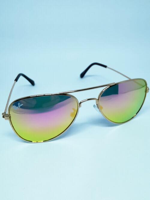 Óculos Ray Ban Round Aviador Dourado