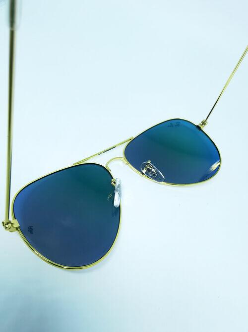 Óculos Ray Ban Round Aviador Dourado