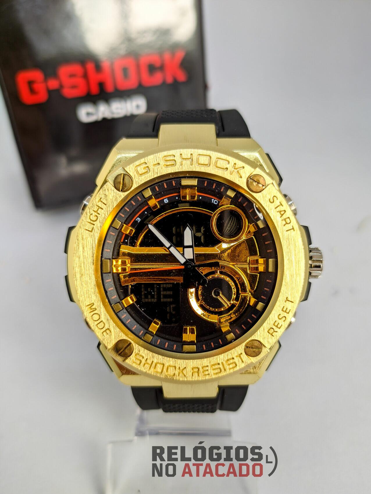Relógio G-Shock Metal Light Dourado- A Prova d'água (100% Funcional)