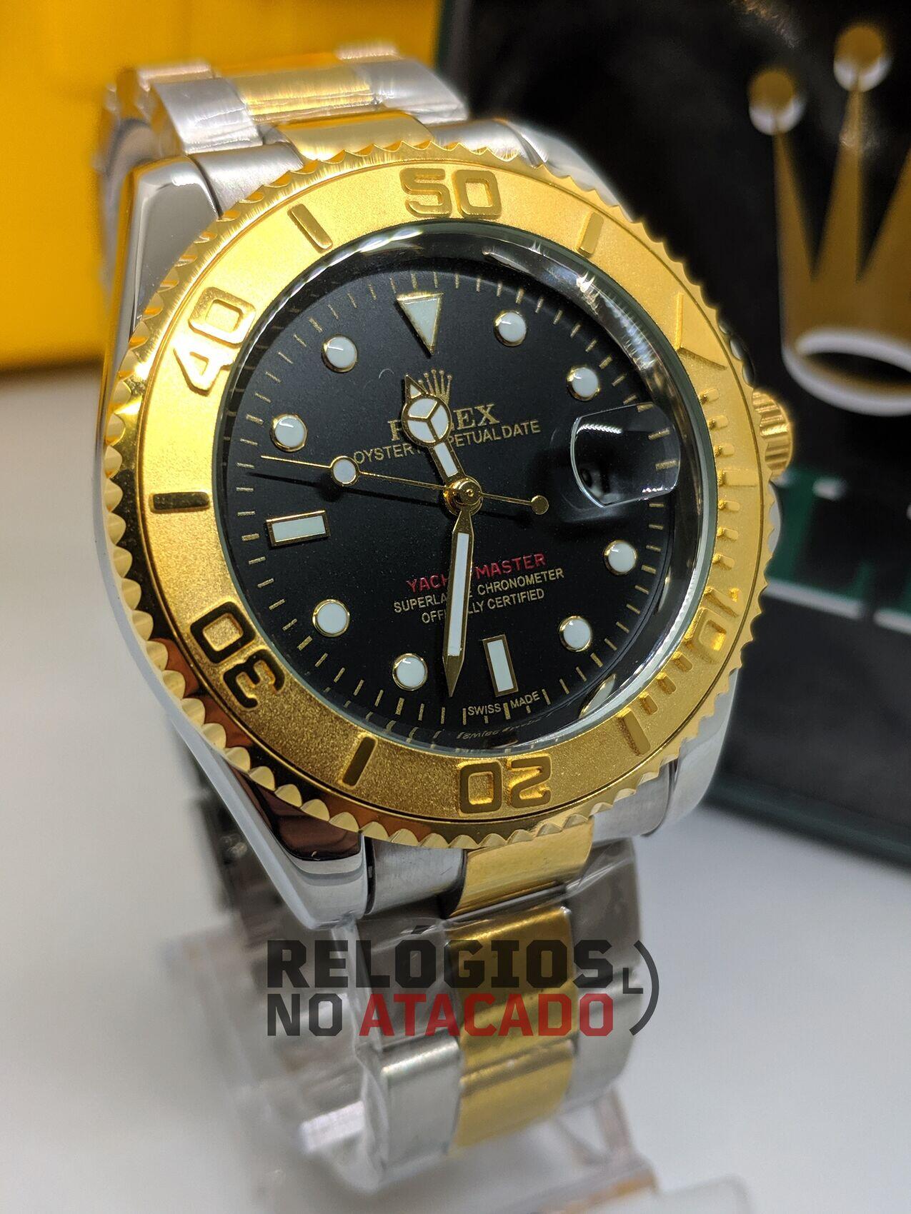 Rolex Yacht-Master Misto preto a prova dagua