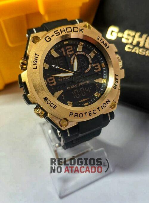Relógio masculino G-Shock Metal Black Gold