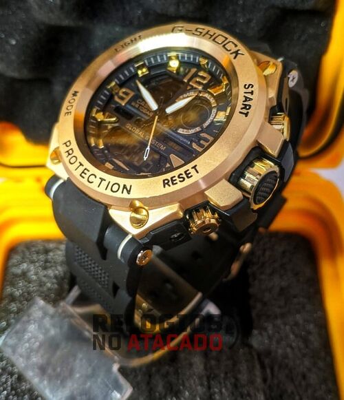 Relógio masculino G-Shock Metal Black Gold