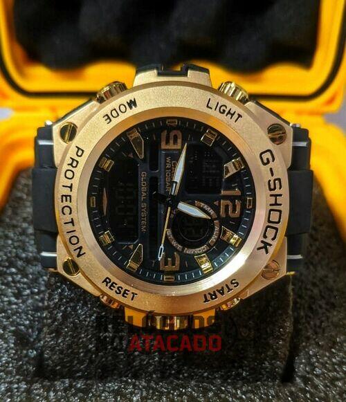 Relógio masculino G-Shock Metal Black Gold