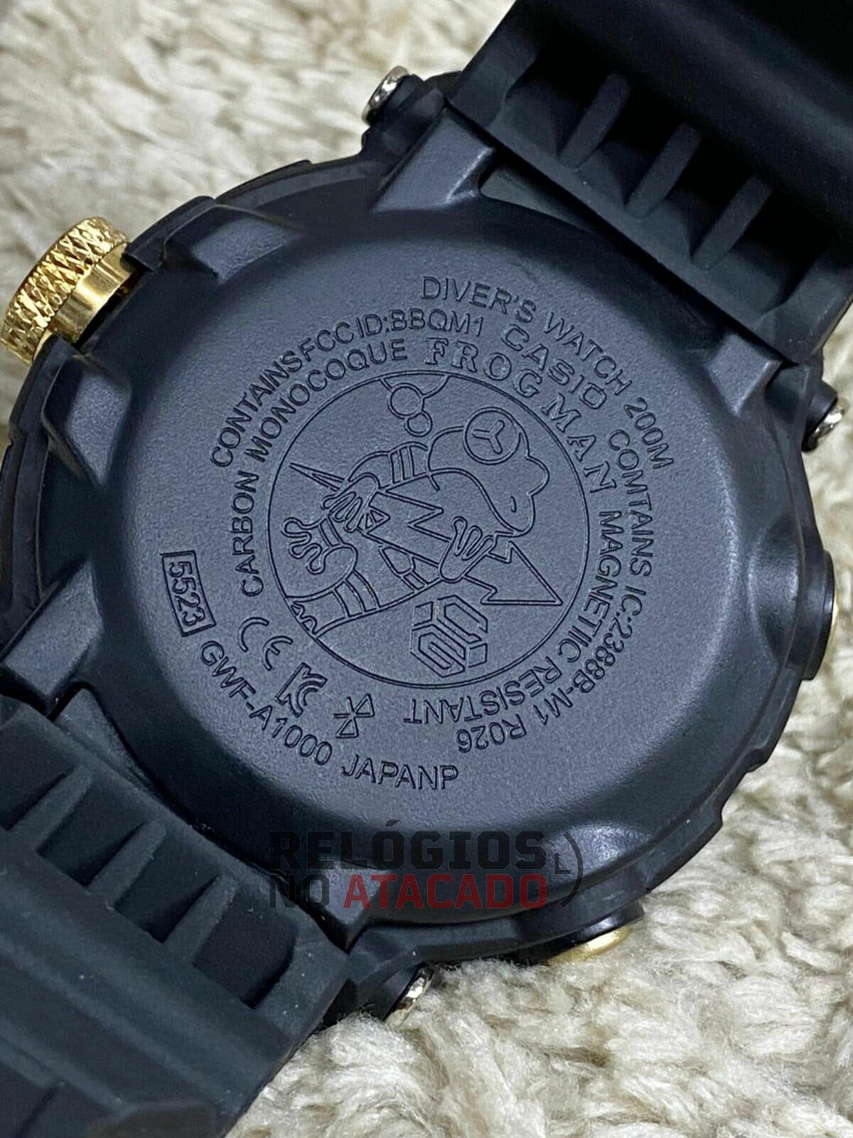 Relógio masculino G-Shock Metal Preto/Prata linha Gold