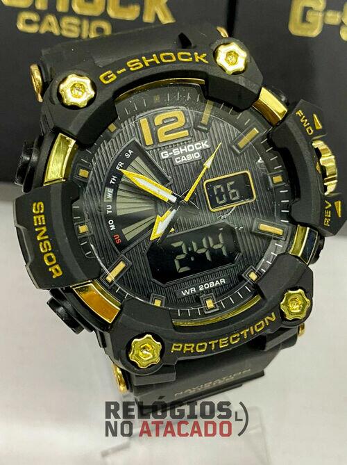 Relógio G-shock Mudmaster Speed Preto / Dourado