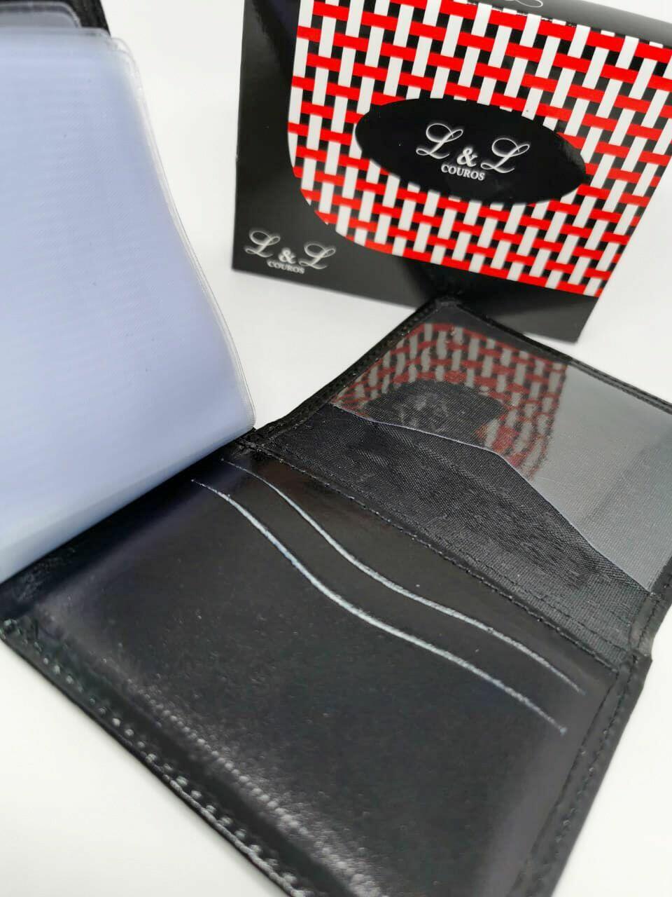 Carteira L & L Couro Legitimo Preto