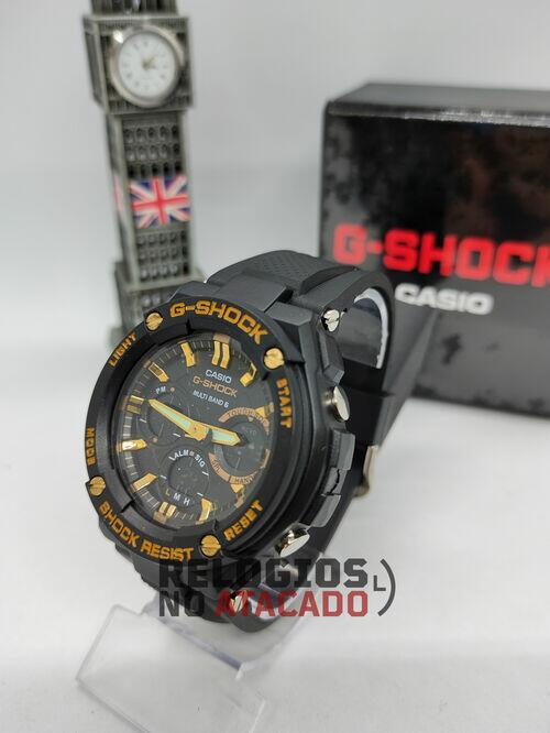 Relógio G-Shock Metal Preto/ Dourado
