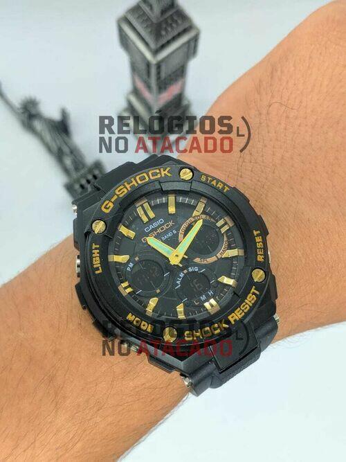 Relógio G-Shock Metal Preto/ Dourado