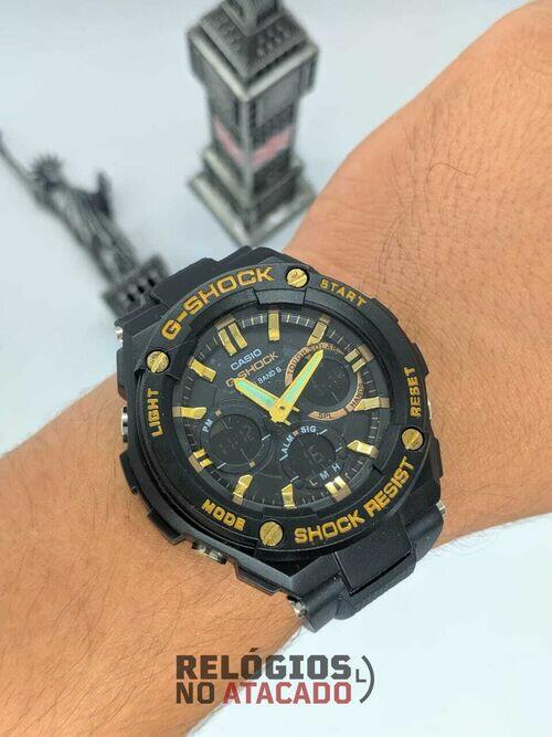 Relógio G-Shock Metal Preto/ Dourado