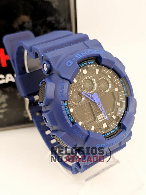 Relógio G-Shock GA100 Azul - 100% Funcional