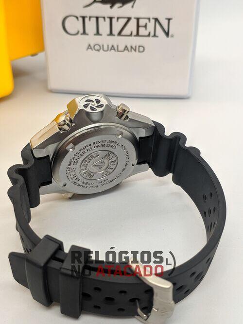 Relógio Citizen Aqualand masculino Laranja c/ caixa premium