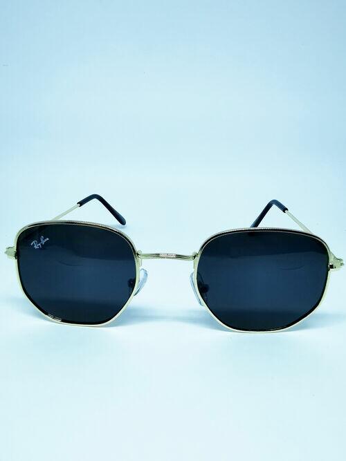 Óculos Ray Ban Round Redondo Dourado / Preto