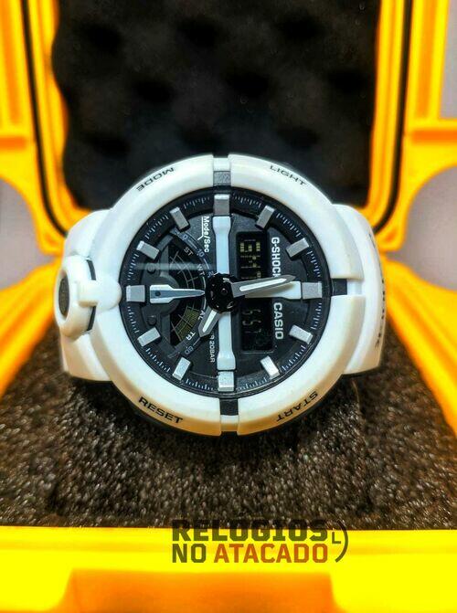 G-shock Ga-500 Branco Linha Gold a prova d'agua
