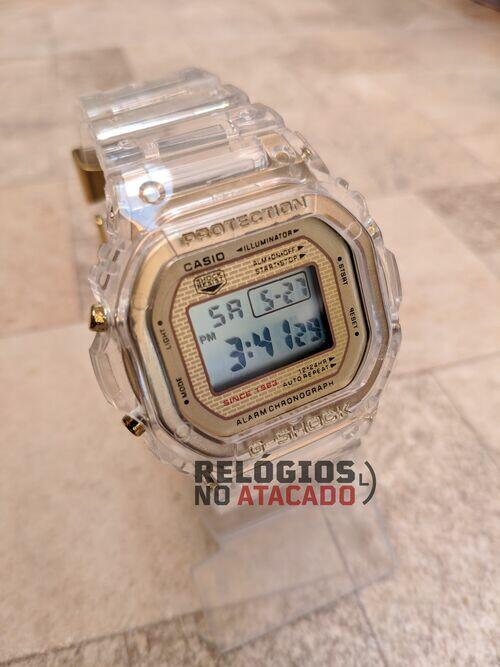 Relógio masculino G-Shock transparente BW-5035E a prova d'agua