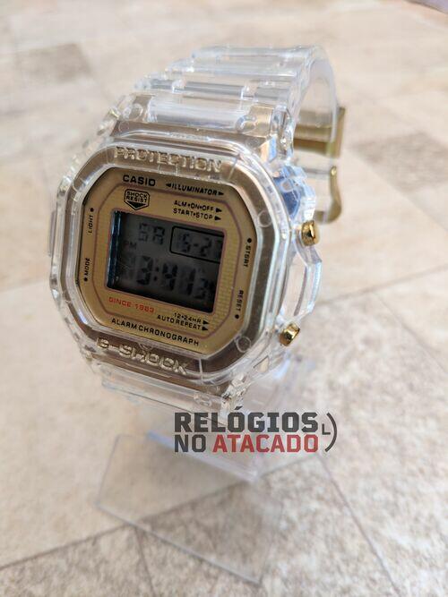 Relógio masculino G-Shock transparente BW-5035E a prova d'agua
