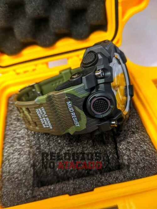 Relógio Militar G-Shock Camuflado Verde digital /analógico - a prova d'agua