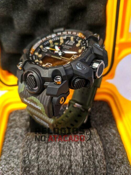 Relógio Militar G-Shock Camuflado Verde digital /analógico - a prova d'agua