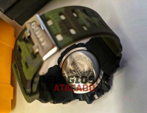 Relógio Militar G-Shock Camuflado Verde digital /analógico - a prova d'agua