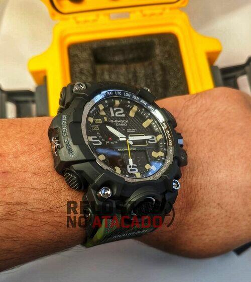 Relógio Militar G-Shock Camuflado Verde digital /analógico - a prova d'agua