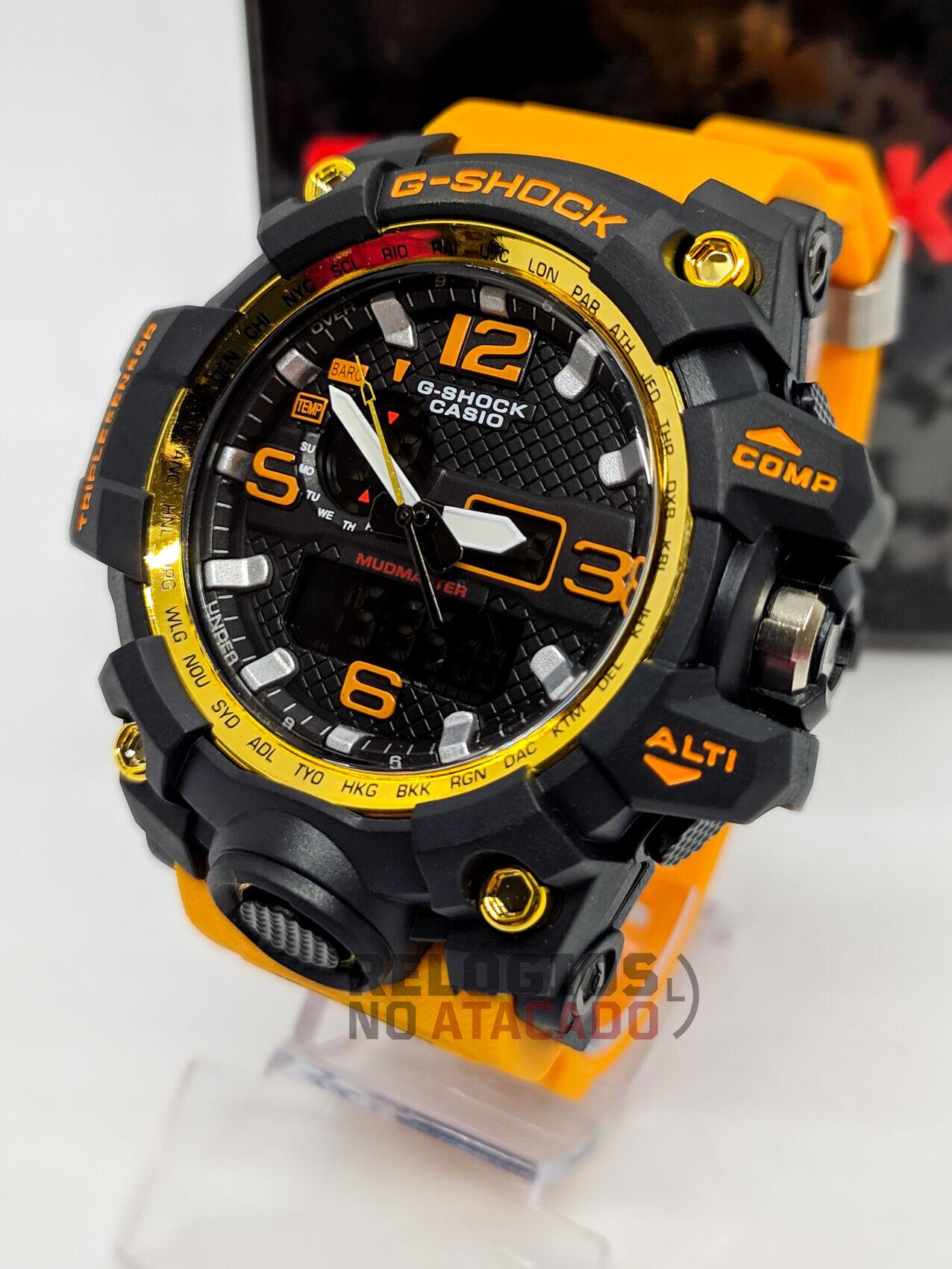 Relógio G-Shock Mudmaster Preto P/Mostarda - 100% Funcional