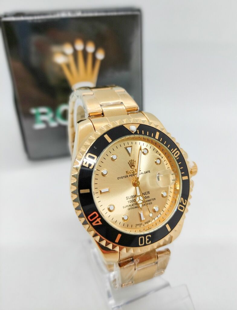 Comprar Rolex Submariner X230 Dourado a prova dagua - R$125,00