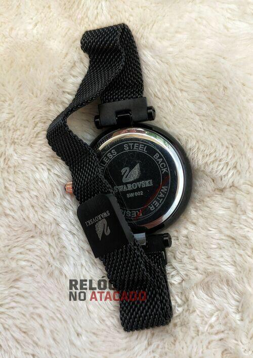 Relógio Swarovski Feminino Preto - com caixa