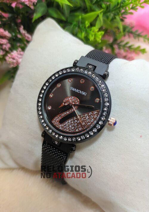 Relógio Swarovski Feminino Preto - com caixa