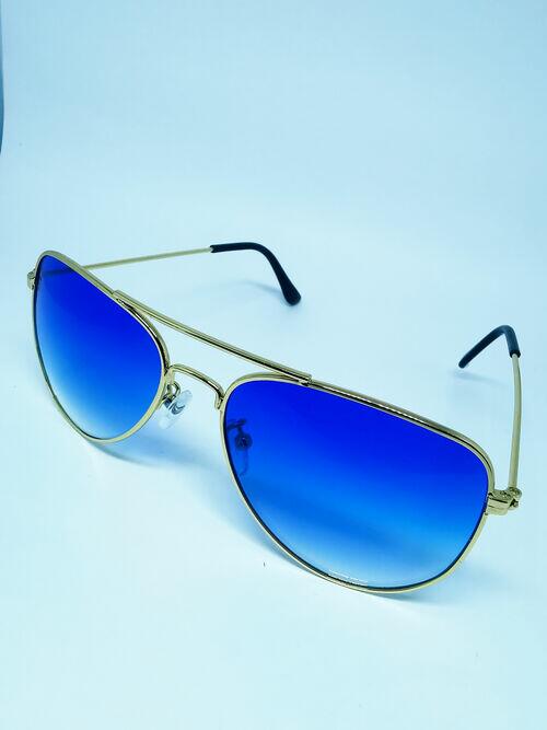 Óculos Ray Ban Round Aviador Prata / Azul