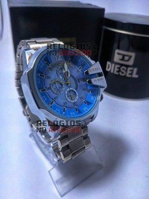 Diesel 10Bar Prata/Azul 100% Funcional Resistente a agua
