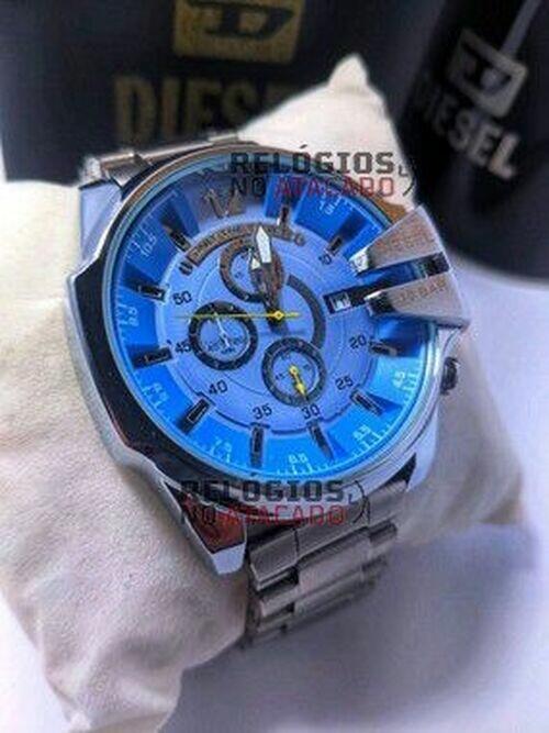 Diesel 10Bar Prata/Azul 100% Funcional Resistente a agua