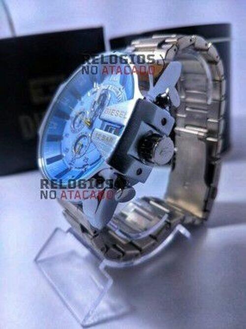 Diesel 10Bar Prata/Azul 100% Funcional Resistente a agua