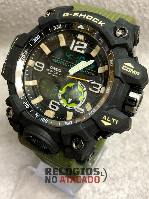 Comprar G-shock mudmaster GW1000 Preto P/ Verde Militar a prova