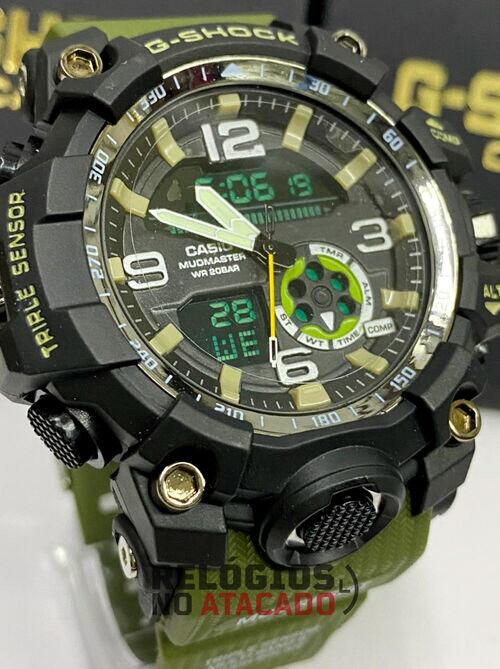 Comprar G-shock mudmaster GW1000 Preto P/ Verde Militar a prova