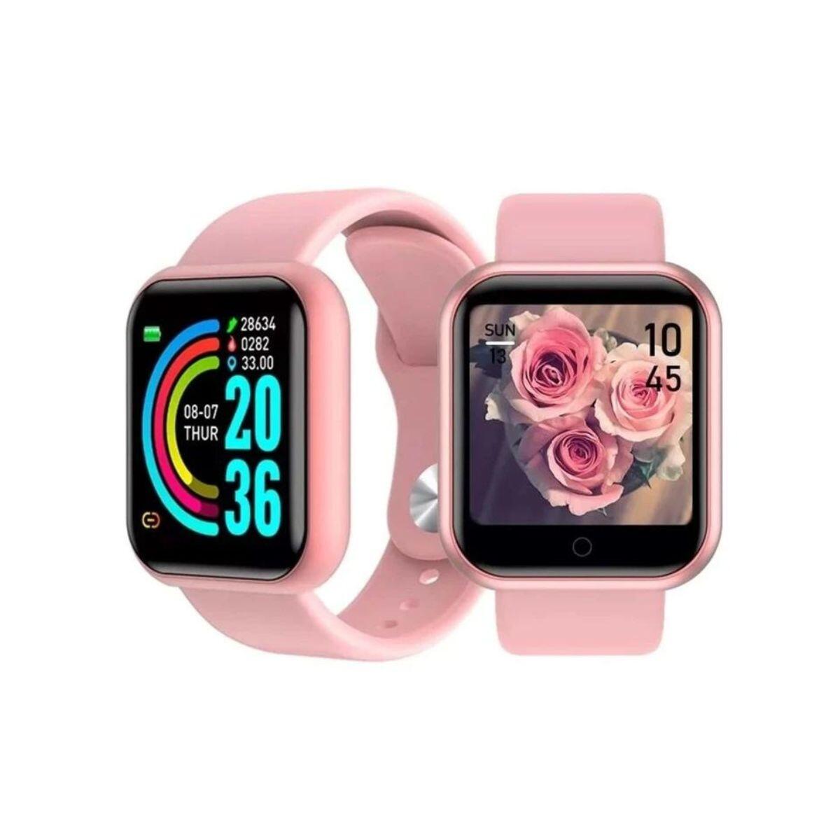 Relógio Smartwatch D20 Rosa