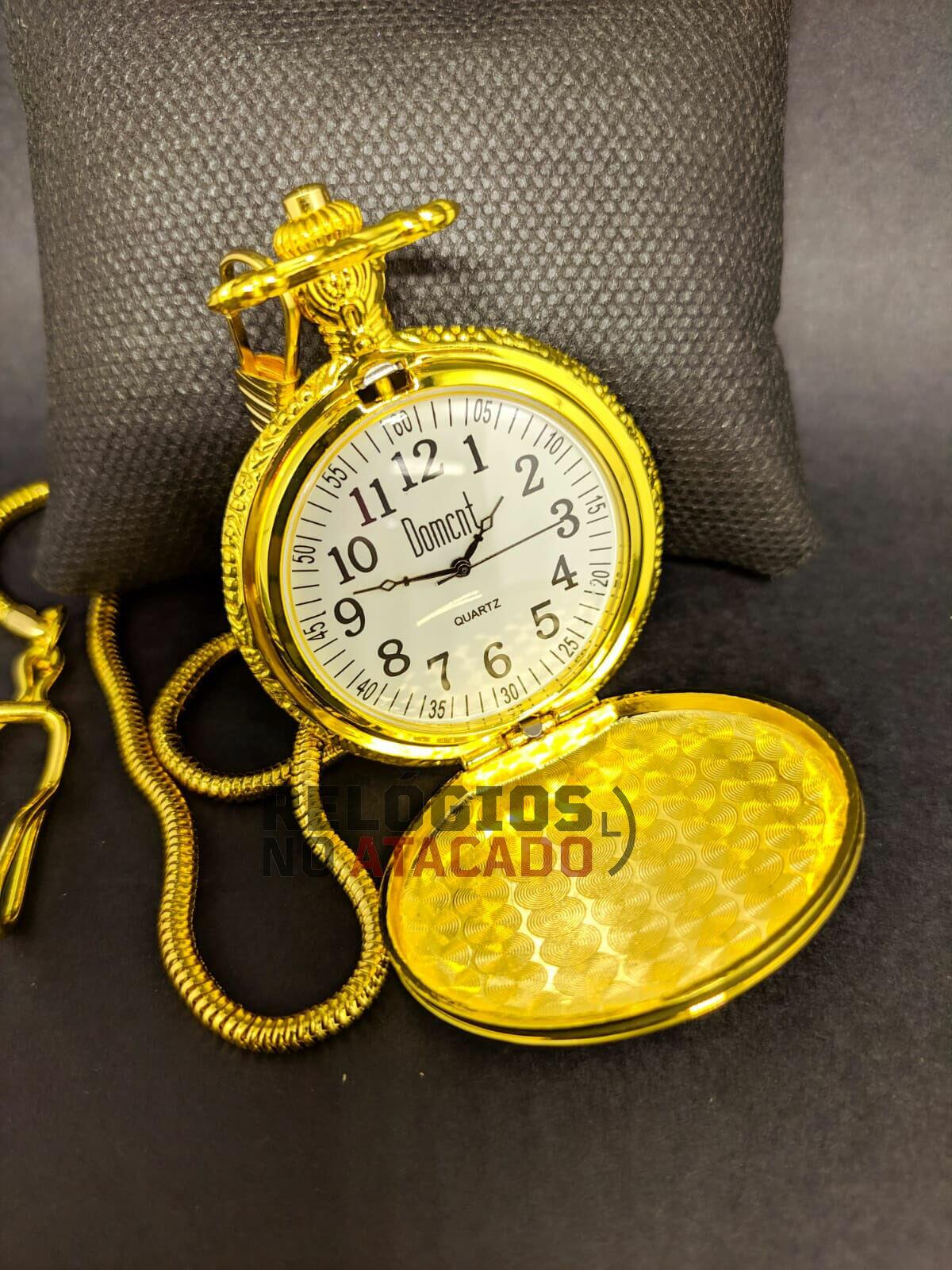 Relógio de Bolso Dourado